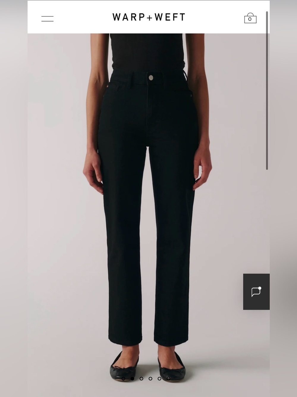 Warp + Weft Straight Leg Jeans - Black